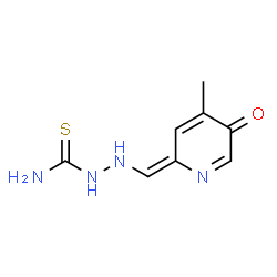 ChemSpider 2D Image | 2-[(E)-(4-Methyl-5-oxo-2(5H)-pyridinylidene)methyl]hydrazinecarbothioamide | C8H10N4OS