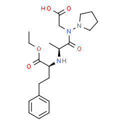 ChemSpider 2D Image | N-[(2S)-1-Ethoxy-1-oxo-4-phenyl-2-butanyl]-L-alanyl-N-1-pyrrolidinylglycine | C21H31N3O5