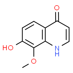 ChemSpider 2D Image | 7-Hydroxy-8-methoxy-4(1H)-quinolinone | C10H9NO3