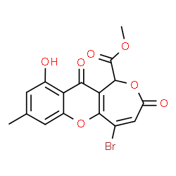 ChemSpider 2D Image | Bromomonilicin | C16H11BrO7