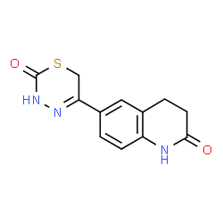 ChemSpider 2D Image | 6-(2-Oxo-3,6-dihydro-2H-1,3,4-thiadiazin-5-yl)-3,4-dihydro-2(1H)-quinolinone | C12H11N3O2S