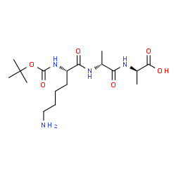 ChemSpider 2D Image | N~2~-{[(2-Methyl-2-propanyl)oxy]carbonyl}-L-lysyl-D-alanyl-D-alanine | C17H32N4O6