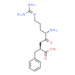 ChemSpider 2D Image | (2R,5S)-5-Amino-2-benzyl-8-[(diaminomethylene)amino]-4-oxooctanoic acid | C16H24N4O3