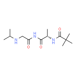 ChemSpider 2D Image | N~2~-(2,2-Dimethylpropanoyl)-N-[(isopropylamino)acetyl]-L-alaninamide | C13H25N3O3