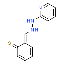 ChemSpider 2D Image | (6E)-6-{[2-(2-Pyridinyl)hydrazino]methylene}-2,4-cyclohexadiene-1-thione | C12H11N3S