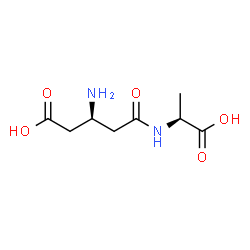 ChemSpider 2D Image | (3S)-3-Amino-5-{[(1S)-1-carboxyethyl]amino}-5-oxopentanoic acid | C8H14N2O5