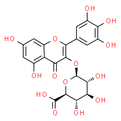 ChemSpider 2D Image | Myricetin 3-glucuronide | C21H18O14
