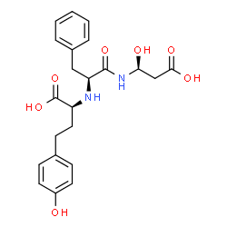 ChemSpider 2D Image | (2S)-2-{[(2S)-1-{[(1S)-2-Carboxy-1-hydroxyethyl]amino}-1-oxo-3-phenyl-2-propanyl]amino}-4-(4-hydroxyphenyl)butanoic acid | C22H26N2O7