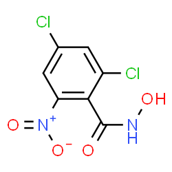 ChemSpider 2D Image | 2,4-Dichloro-N-hydroxy-6-nitrobenzamide | C7H4Cl2N2O4