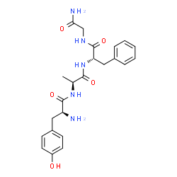 ChemSpider 2D Image | L-Tyrosyl-L-alanyl-L-phenylalanylglycinamide | C23H29N5O5
