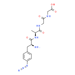 ChemSpider 2D Image | 4-Azido-L-phenylalanyl-L-alanylglycylglycine | C16H21N7O5