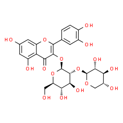 ChemSpider 2D Image | Quercetin 3-O-sambubioside | C26H28O16