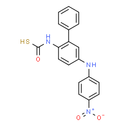 ChemSpider 2D Image | {5-[(4-Nitrophenyl)amino]-2-biphenylyl}carbamothioic S-acid | C19H15N3O3S