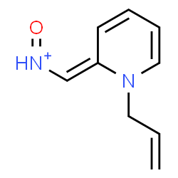 ChemSpider 2D Image | [(E)-(1-Allyl-2(1H)-pyridinylidene)methyl](oxo)ammonium | C9H11N2O