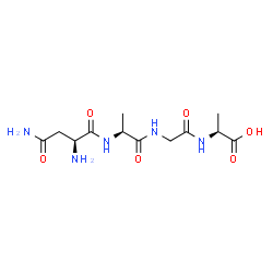 ChemSpider 2D Image | L-Asparaginyl-L-alanylglycyl-L-alanine | C12H21N5O6