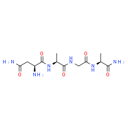 ChemSpider 2D Image | L-Asparaginyl-L-alanylglycyl-L-alaninamide | C12H22N6O5