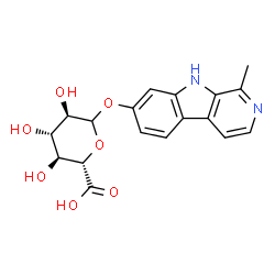 ChemSpider 2D Image | 1-Methyl-9H-beta-carbolin-7-yl D-glucopyranosiduronic acid | C18H18N2O7