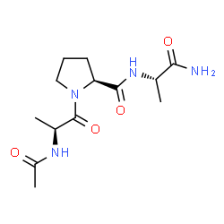 ChemSpider 2D Image | N-Acetyl-L-alanyl-L-prolyl-L-alaninamide | C13H22N4O4