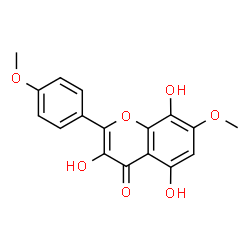 ChemSpider 2D Image | 3,5,8-Trihydroxy-4',7-dimethoxyflavone | C17H14O7