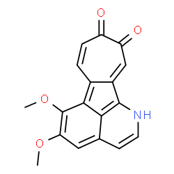 ChemSpider 2D Image | 5,6-Dimethoxy-1H-azuleno[1,2,3-ij]isoquinoline-9,10-dione | C18H13NO4