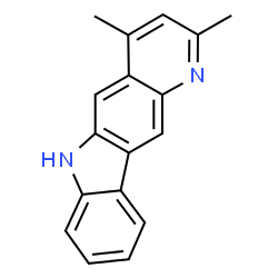 ChemSpider 2D Image | 2,4-Dimethyl-6H-pyrido[3,2-b]carbazole | C17H14N2