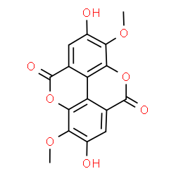 ChemSpider 2D Image | 3,8-Di-O-methylellagic acid | C16H10O8