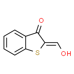 ChemSpider 2D Image | (2Z)-2-(Hydroxymethylene)-1-benzothiophen-3(2H)-one | C9H6O2S