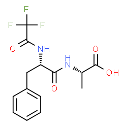 ChemSpider 2D Image | N-(Trifluoroacetyl)-L-phenylalanyl-L-alanine | C14H15F3N2O4