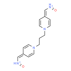 ChemSpider 2D Image | 1,1'-propane-1,3-diylbis{4-[(E)-(hydroxyimino)methyl]pyridinium} | C15H18N4O2