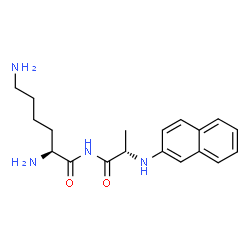ChemSpider 2D Image | N-[(2S)-2-(2-Naphthylamino)propanoyl]-L-lysinamide | C19H26N4O2