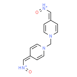 ChemSpider 2D Image | [Methylenebis(1-pyridinyl-4-ylidenemethylylidene)]bis(oxoammonium) | C13H14N4O2