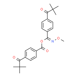 ChemSpider 2D Image | (E)-[4-(2,2-Dimethylpropanoyl)phenyl](methoxyimino)methyl 4-(2,2-dimethylpropanoyl)benzoate | C25H29NO5