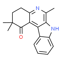 ChemSpider 2D Image | 2,2,6-Trimethyl-2,3,4,7-tetrahydro-1H-indolo[2,3-c]quinolin-1-one | C18H18N2O