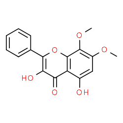 ChemSpider 2D Image | 3,5-Dihydroxy-7,8-dimethoxyflavone | C17H14O6
