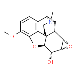 ChemSpider 2D Image | (1S,5S,13S,14R,15R,17S,18R)-10-Methoxy-4-methyl-12,16-dioxa-4-azahexacyclo[9.7.1.0~1,13~.0~5,18~.0~7,19~.0~15,17~]nonadeca-7(19),8,10-trien-14-ol | C18H21NO4
