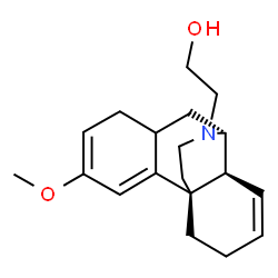 ChemSpider 2D Image | 2-[(9alpha,13alpha,14alpha)-3-Methoxy-7,8-didehydro-1,11-dihydromorphinan-17-yl]ethanol | C19H27NO2