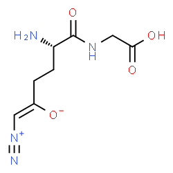 ChemSpider 2D Image | (1Z,5S)-5-Amino-6-[(carboxymethyl)amino]-1-diazonio-6-oxo-1-hexen-2-olate | C8H12N4O4