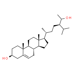 ChemSpider 2D Image | (3beta)-Stigmast-5-ene-3,28-diol | C29H50O2
