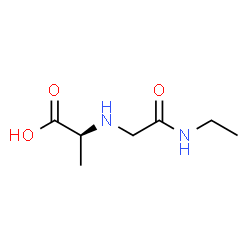 ChemSpider 2D Image | N-[2-(Ethylamino)-2-oxoethyl]-L-alanine | C7H14N2O3