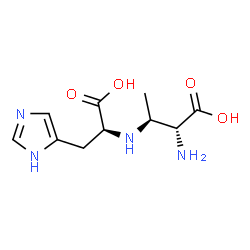 ChemSpider 2D Image | N-[(1R,2S)-1-Amino-1-carboxy-2-propanyl]-L-histidine | C10H16N4O4