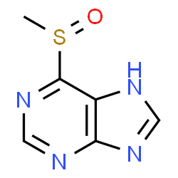 ChemSpider 2D Image | 6-(Methylsulfinyl)-7H-purine | C6H6N4OS