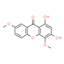 ChemSpider 2D Image | 1,3-Dihydroxy-4,7-dimethoxyxanthone | C15H12O6