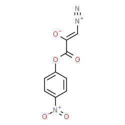 ChemSpider 2D Image | (1Z)-1-Diazonio-3-(4-nitrophenoxy)-3-oxo-1-propen-2-olate | C9H5N3O5