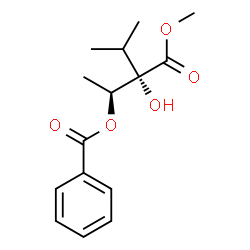 ChemSpider 2D Image | (2S,3S)-3-Hydroxy-3-(methoxycarbonyl)-4-methyl-2-pentanyl benzoate | C15H20O5
