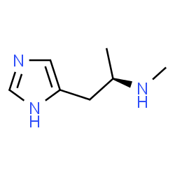 ChemSpider 2D Image | (2R)-1-(1H-Imidazol-5-yl)-N-methyl-2-propanamine | C7H13N3