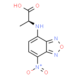 ChemSpider 2D Image | N-(7-Nitro-2,1,3-benzoxadiazol-4-yl)-L-alanine | C9H8N4O5