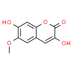ChemSpider 2D Image | 3,7-Dihydroxy-6-methoxy-2H-chromen-2-one | C10H8O5