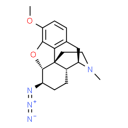 ChemSpider 2D Image | (5alpha,6beta)-6-Azido-3-methoxy-17-methyl-4,5-epoxymorphinan | C18H22N4O2
