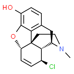 ChemSpider 2D Image | beta-Chloromorphide | C17H18ClNO2