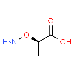 ChemSpider 2D Image | (2R)-2-(Aminooxy)propanoic acid | C3H7NO3